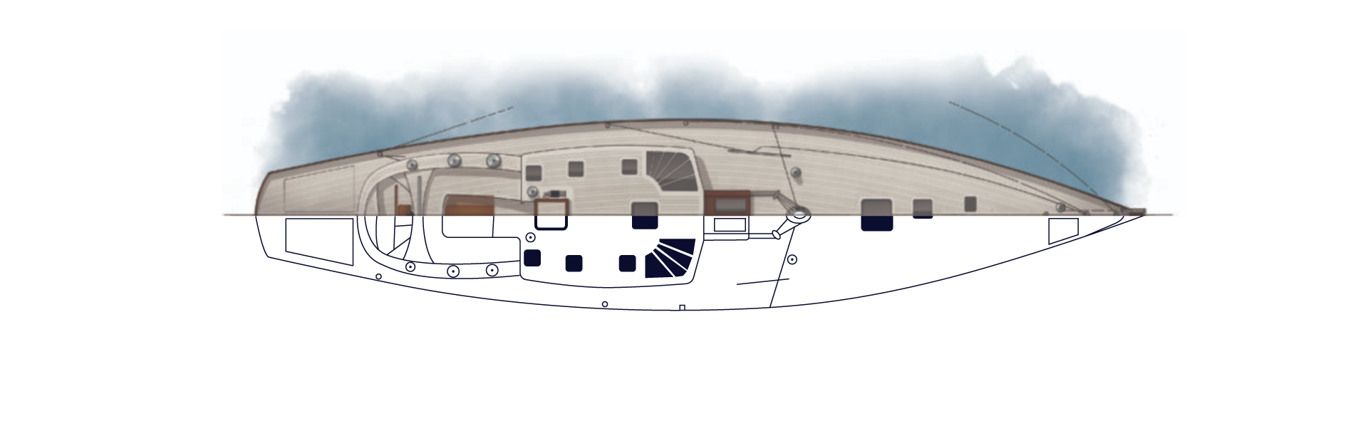 Yacht-Sketch-Above-Deck