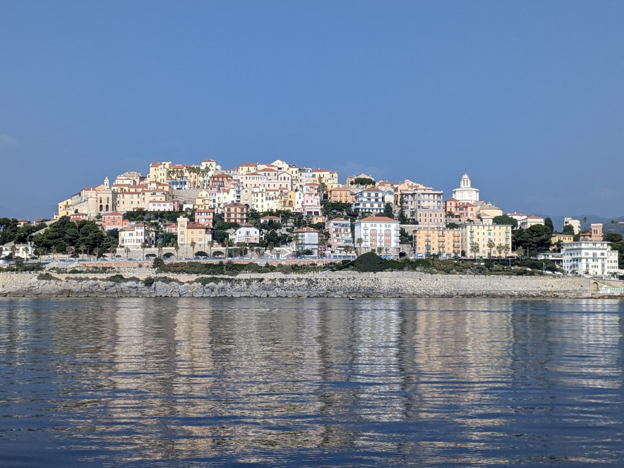 Imperia coast from sea